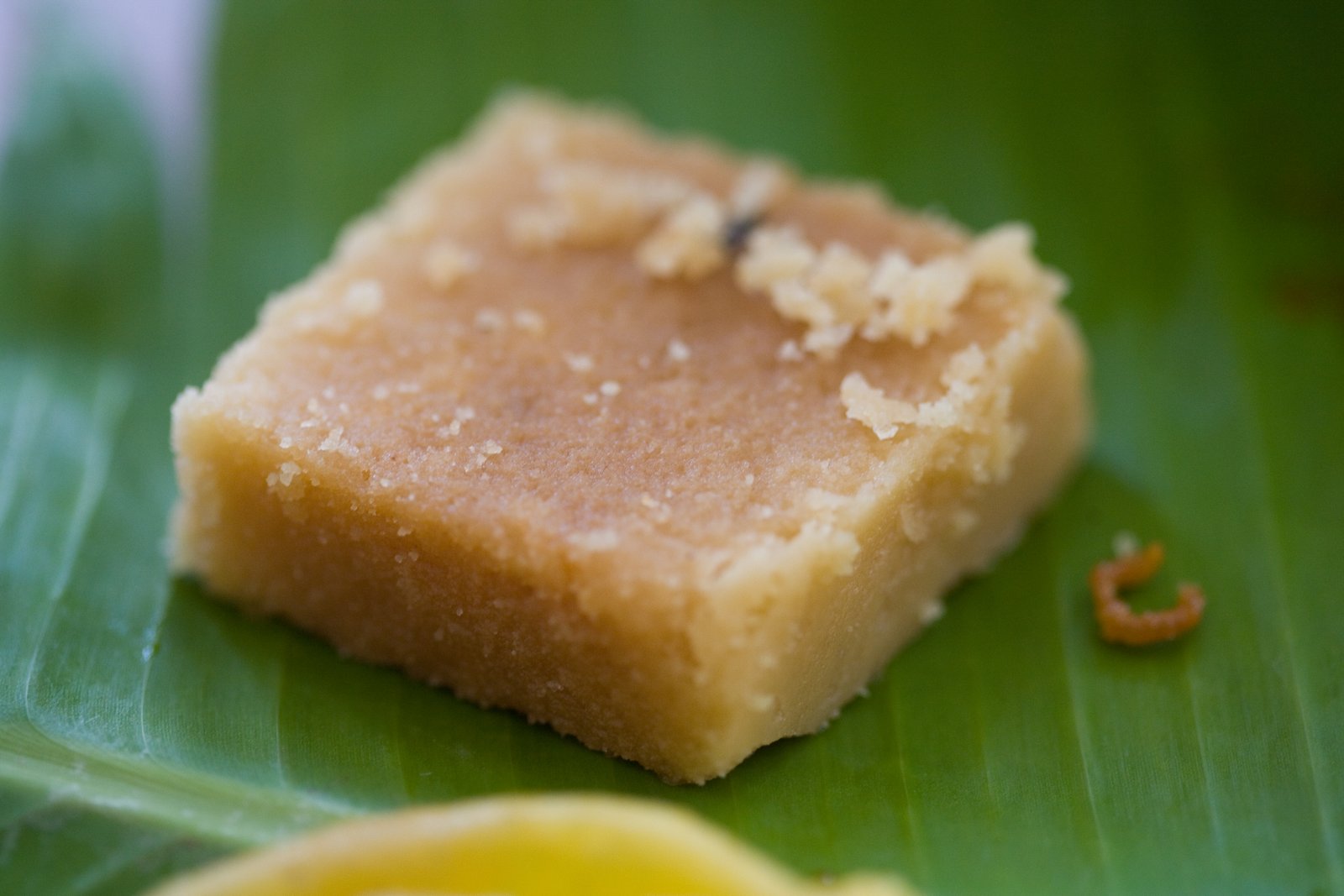 Traditional royal golden Mysore Pak made with pure cow ghee and roasted gram flour.